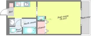 1Kの間取り画像