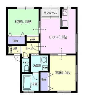 オレンジハイツ【1階】の間取り