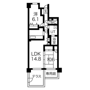 エトワール仙台西【1階】の間取り
