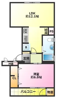 親和マンション【4階】の間取り
