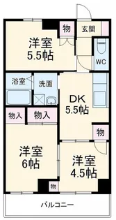 武井ハイツ【3階】の間取り