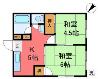 東久コーポ【1階】の間取り