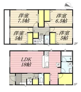 埼玉県川越市岸町2【一戸建】の間取り