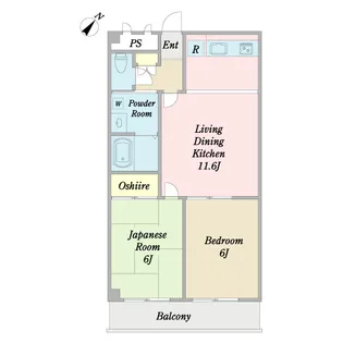 エンゼルハイム中島【3階】の間取り