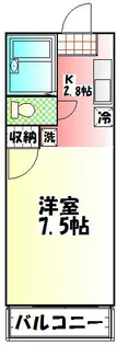 ノバビュー東海【1階】の間取り