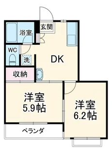 CS蒔田【2階】の間取り