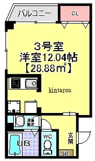 アンブラッセ【3階】の間取り