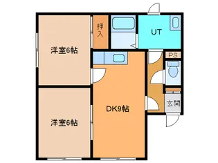 2DKの間取り画像