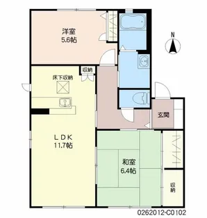 ロイヤルパレス本城 C棟【1階】の間取り