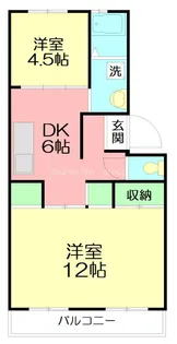 サンハイツ諏訪前【2階】の間取り