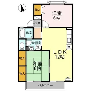 リバーサイド森町II【2階】の間取り