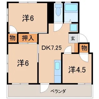 半沢マンション【3階】の間取り