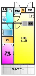 グランフォーレプライム大橋【13階】の間取り