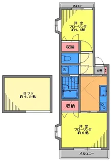カーサ・カルム【2階】の間取り