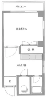 東京都文京区湯島4【アパート】の間取り