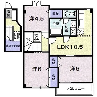 兵庫県丹波篠山市東吹【アパート】の間取り