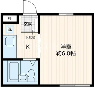 くわん高田【1階】の間取り