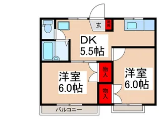 プレジュール関口【2階】の間取り