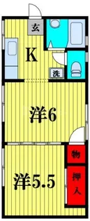 第二桜井荘【2階】の間取り