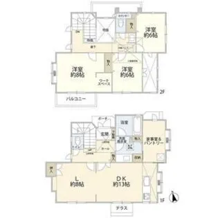 神奈川県横浜市泉区緑園3【一戸建】の間取り