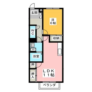 パルティーベヒルズ【2階】の間取り