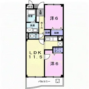埼玉県さいたま市岩槻区本町4【マンション】の間取り