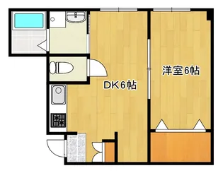 エオス冨士見ビル【2階】の間取り