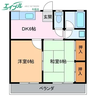 ハートランド垣鼻【2階】の間取り