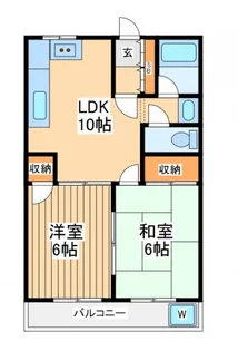 ファミールエス&エス【1階】の間取り