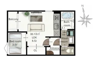 (仮称)レガリスト東照宮8【2階】の間取り