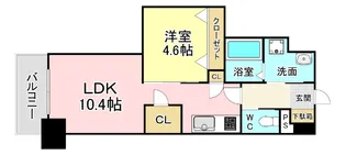 福岡県北九州市小倉北区中津口1【マンション】の間取り