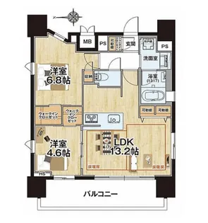 ヴァースクレイシア赤羽【10階】の間取り