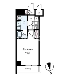 パティーナ住吉Tria【4階】の間取り