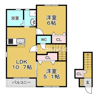 サンセットヴィラ【2階】の間取り