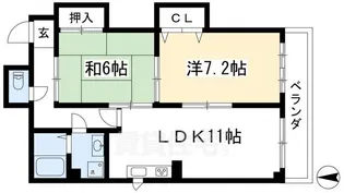 八文字館【4階】の間取り