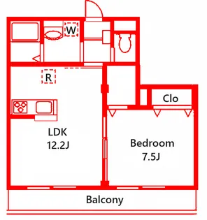 サンパティーク溝の口【2階】の間取り