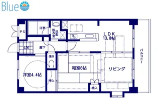 ルネス・エスパシオ【4階】の間取り
