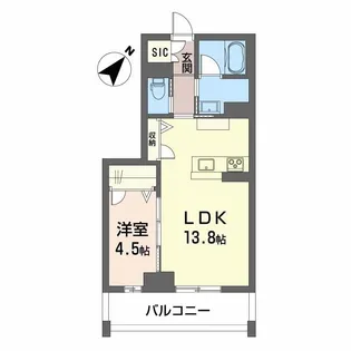 CLASSEUM連坊II【1階】の間取り