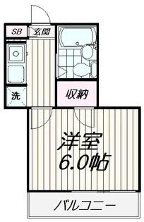 第二ハイツ桐原【2階】の間取り