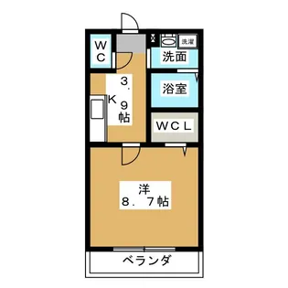 ヴァンベール庄内【2階】の間取り