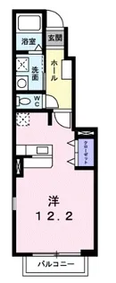 カーサ・ソレアード【1階】の間取り