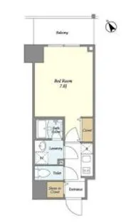 東京都江東区富岡1【マンション】の間取り