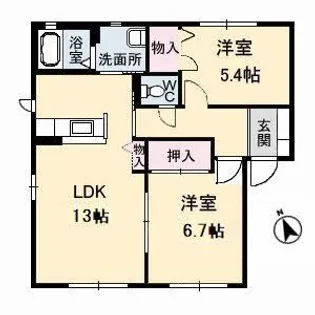 Myメゾン みらいえ A棟【2階】の間取り