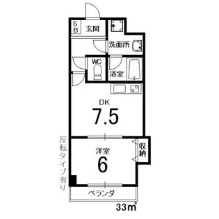 京都府京都市右京区西院四条畑町【マンション】の間取り
