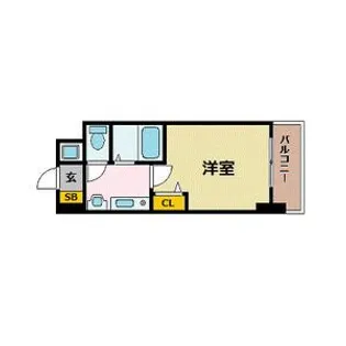 ベラジオ河原町御池【6階】の間取り