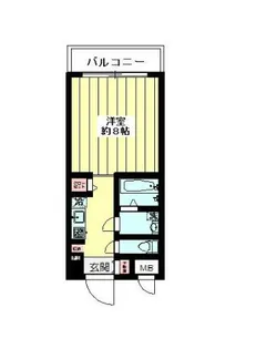 東京都中央区銀座2【マンション】の間取り