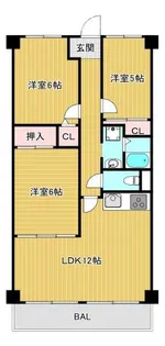 サンファースト京橋【5階】の間取り