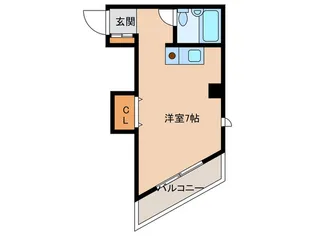 RK西新【5階】の間取り