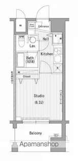 ガーラ・プレシャス横濱関内【5階】の間取り