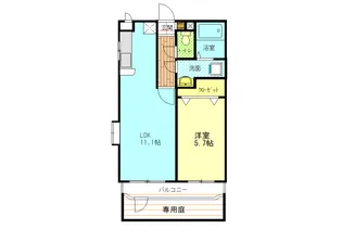 アルタイル【1階】の間取り